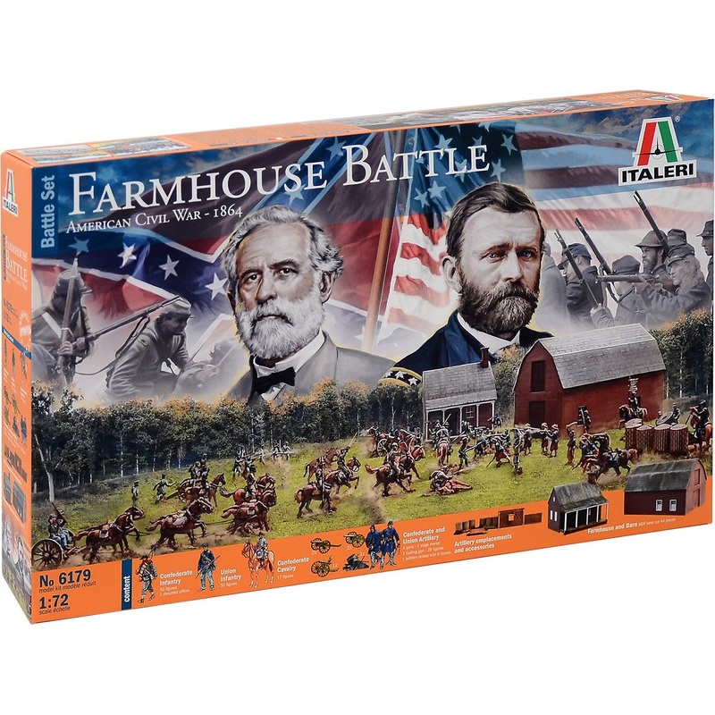 1/72 Farmhouse Battle American Civil War 1864 Battle Set