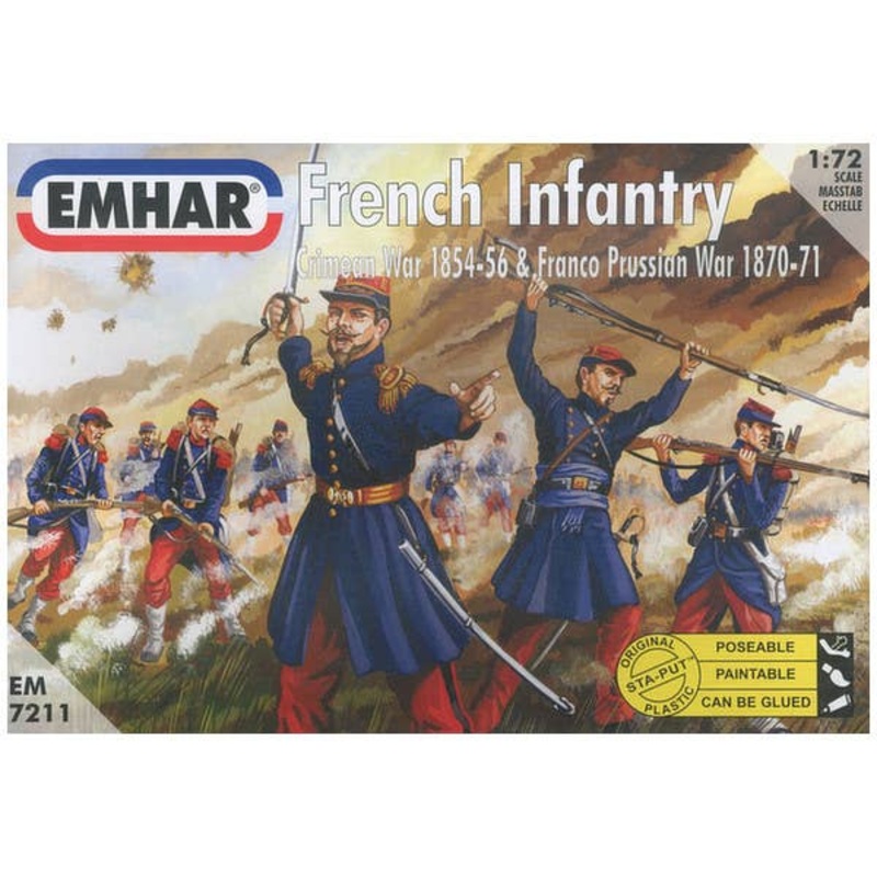 1/72 French Infantry Crimean War 1854-56 & Franco Prussian War 1870-71