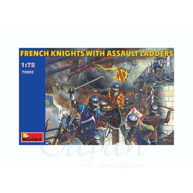 1/72 French Knights w/Assault Ladders 15 Century