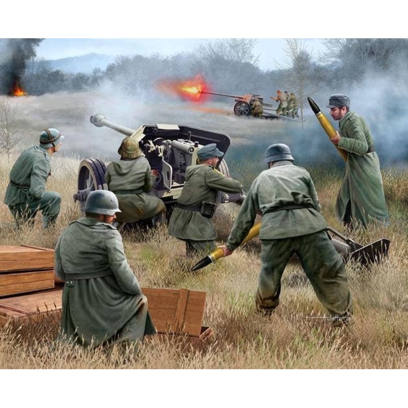 1/72 German Pak 40 with Soldiers