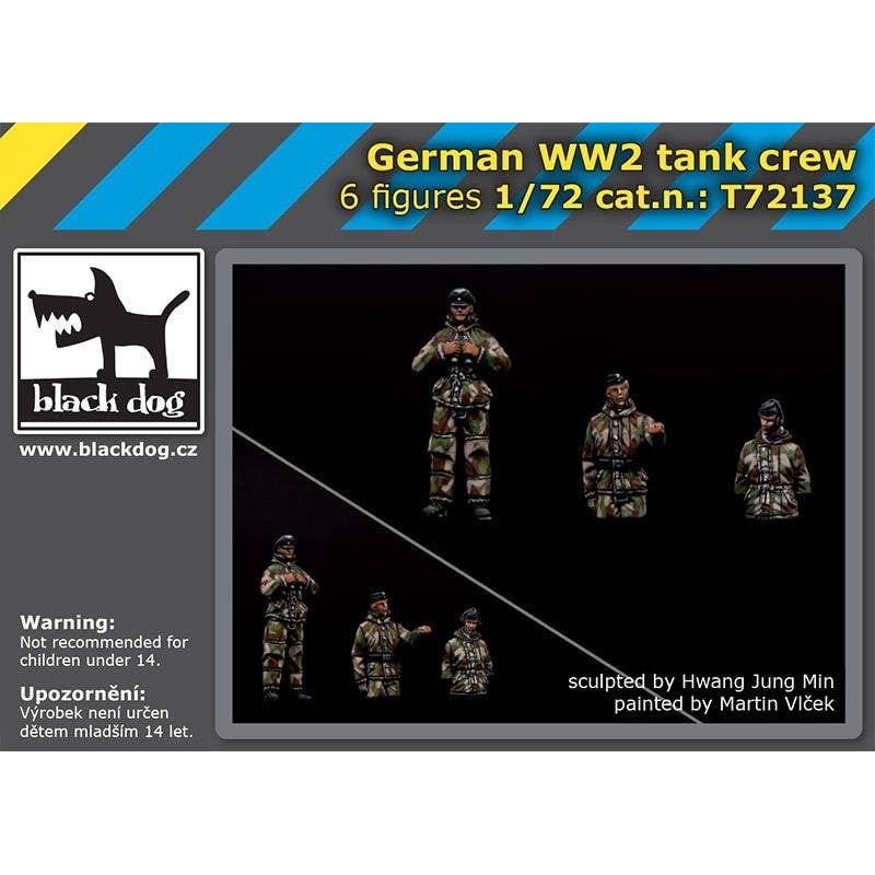 1/72 German WW II tank crew