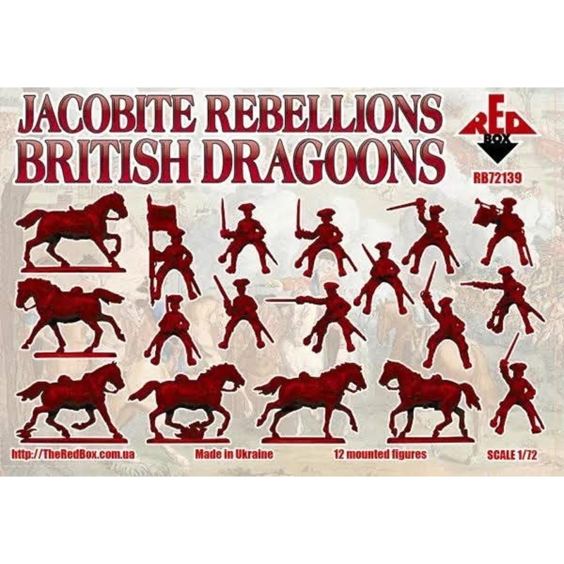 1/72 Jacobite Rebellion. British Dragoons 1745
