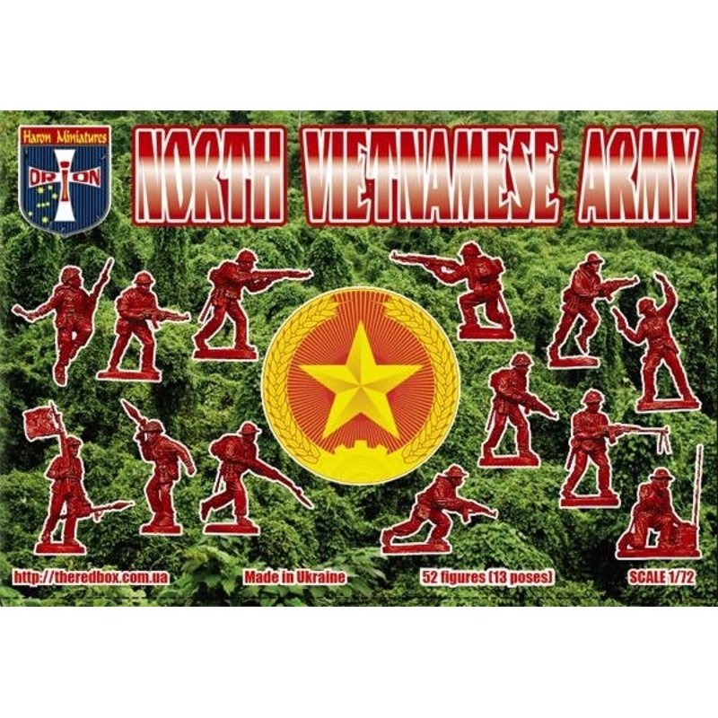 1/72 North Vietnamese Army  (NVA) (52pcs)