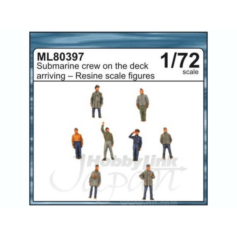 1/72 Submarine crew on the deck arriving