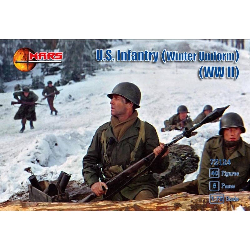 1/72 US Infantry (Winter Uniform) WWII (40pcs)