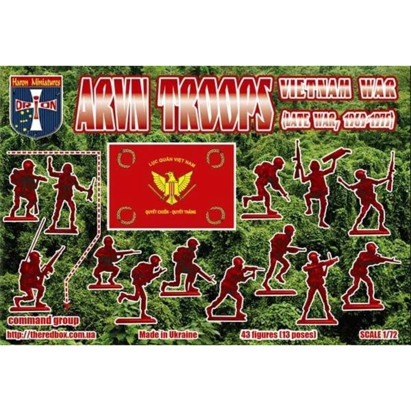 1/72 Vietnam War ARVN Troops (Late War, 1969-1975)