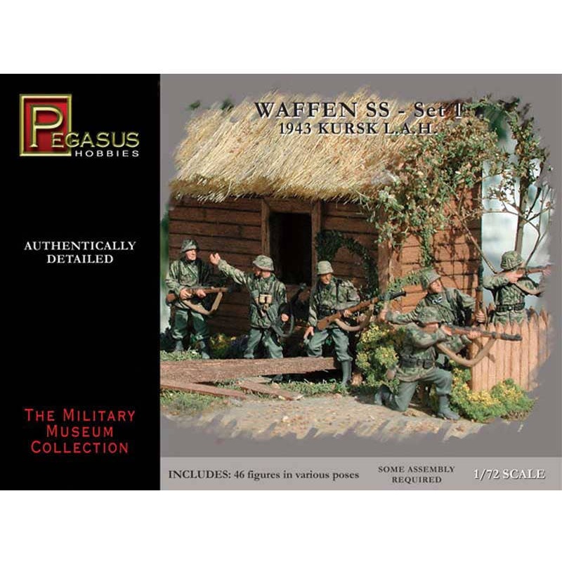 1/72 WW.II German Waffen SS Figure Set 1 (46pcs)