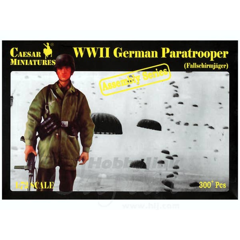 1/72 WWII German Paratrooper (16 Figures)