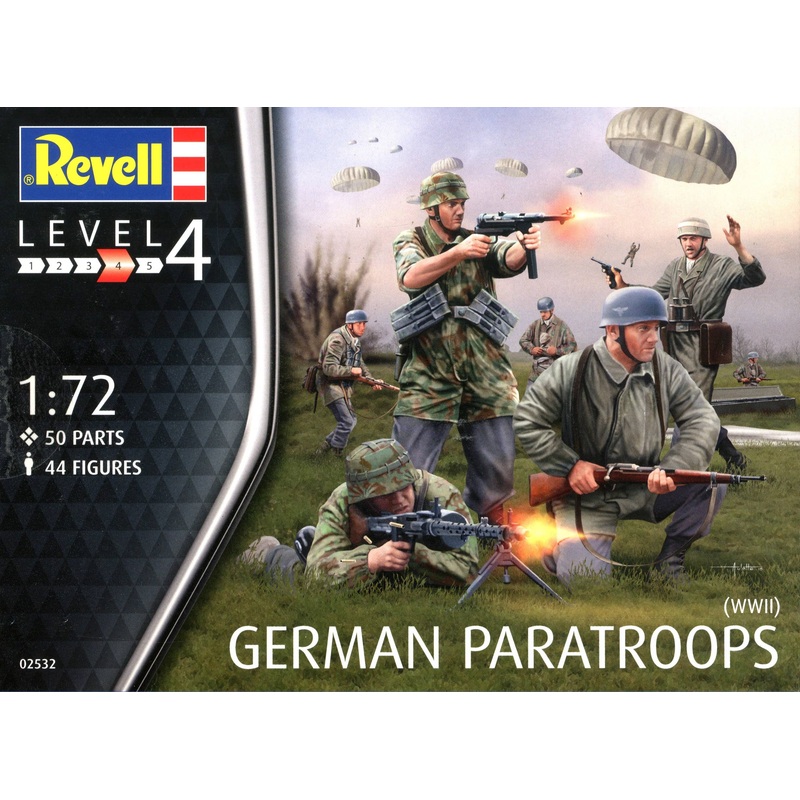1/72 WWII German Paratroopers