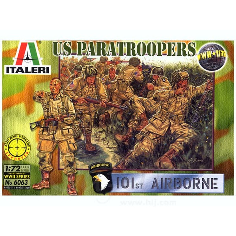 1/72 WWII U.S. Paratroopers