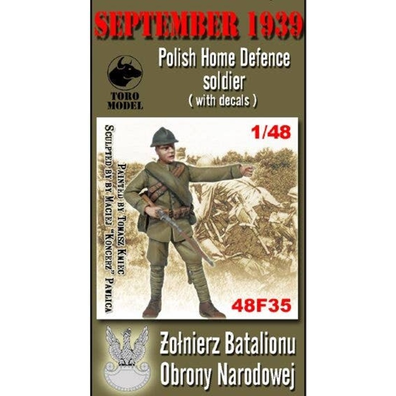 1/48 Polish Home Defence Soldier, September 1939 (with Decals)
