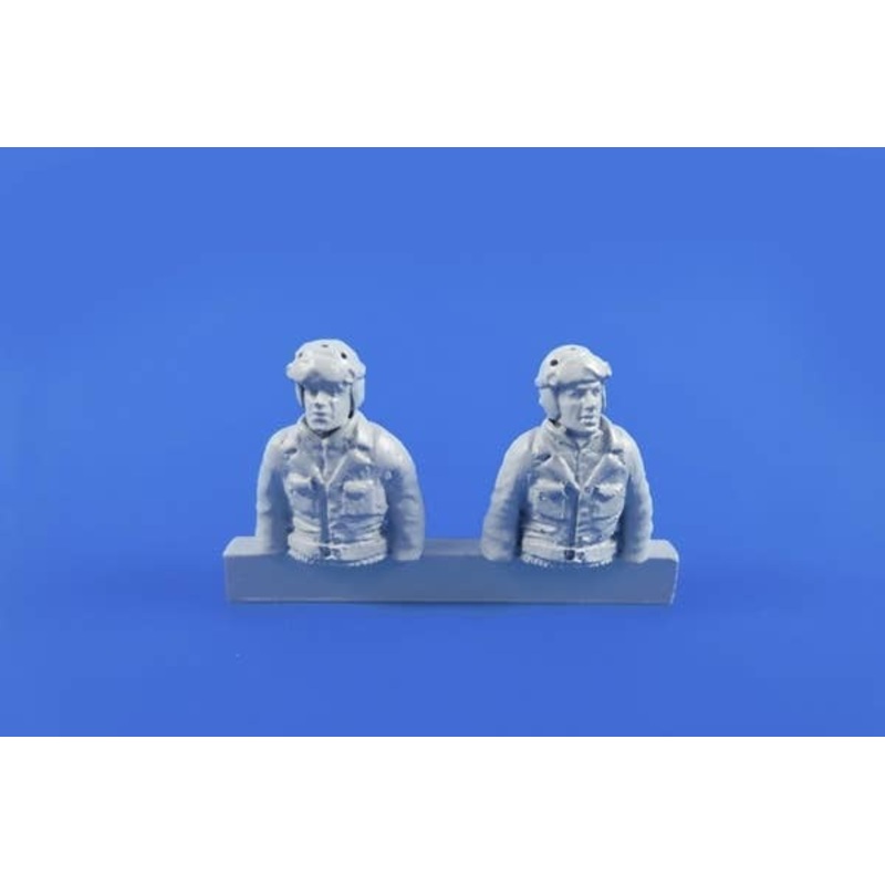 1/48 WWII US Tank Crew Driver and Gunner (Two Semi Figures) for Sherman