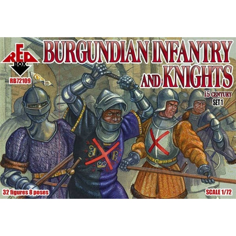 1/72 Burgundian Infantry and Knights 16 Century Set 1