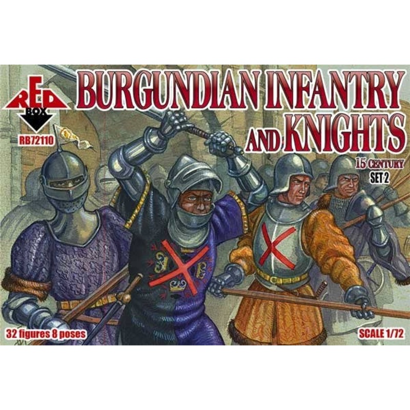1/72 Burgundian Infantry and Knights 16 Century Set 2