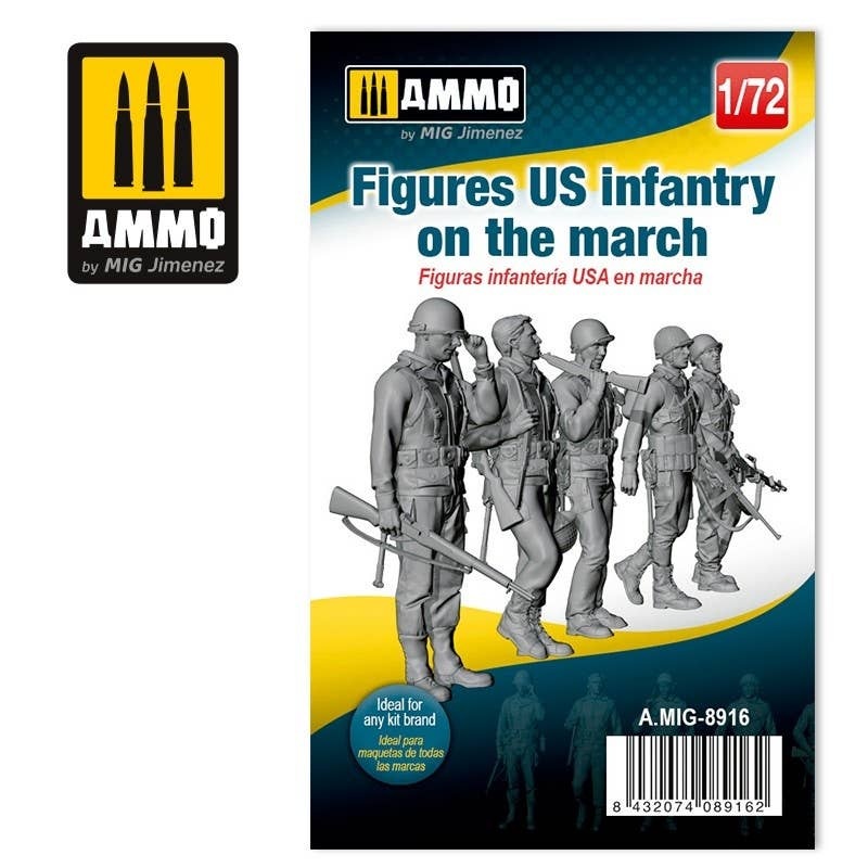 1/72 Figures US Infantry on the March