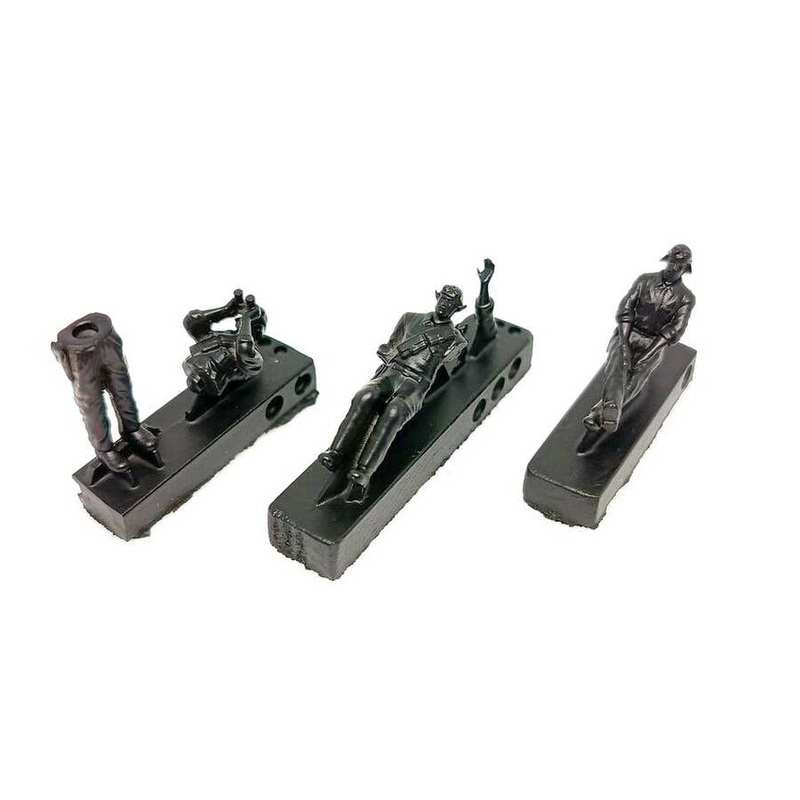 1/72 Italian AFV crew Africa - set No.1 (3x fig.)