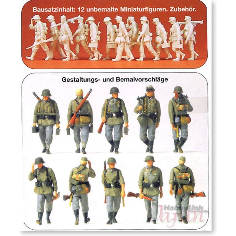 1/72 Marching German Grenadier & MG