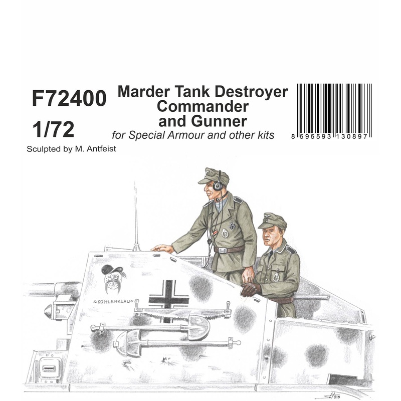 1/72 Marder Tank Destroyer Commander and Gunner