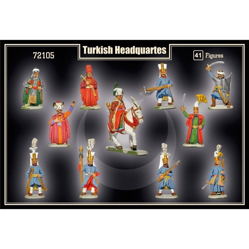 1/72 Turkish Headquarters (41 figures, 11 poses)