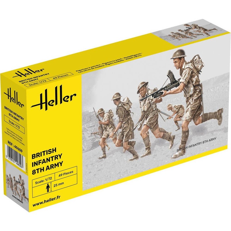 1/72 WW.II British 8th Army Infantry (49pcs)