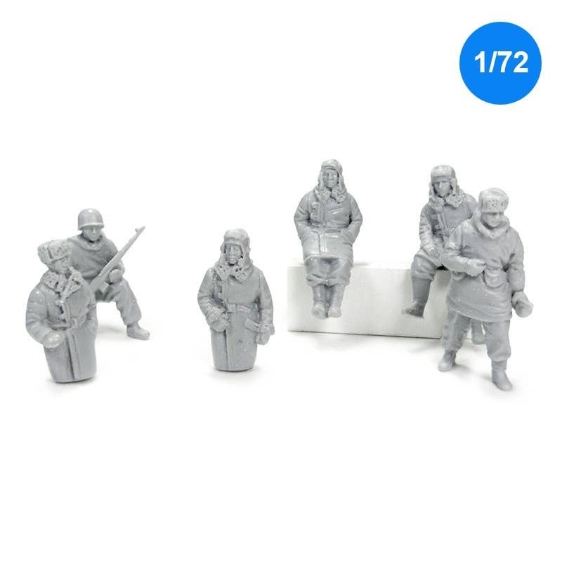 1/72 WW.II Soviet/Russian Winter Equipment Soviet Red Army Tank Crew & Scout Set