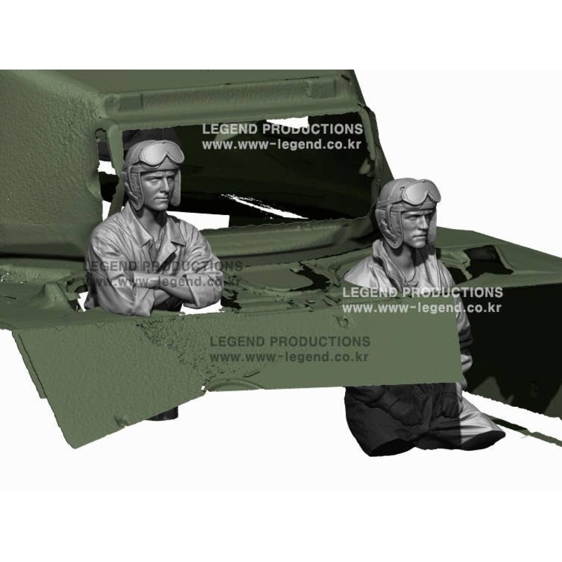 1/72 WW2 US Tank Driver & Bow Gunner