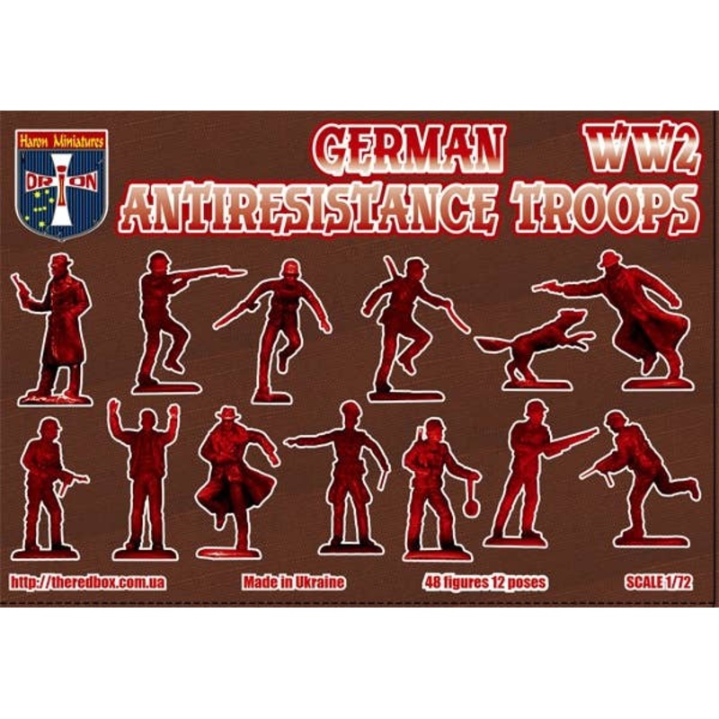 1/72 WWII German Anti Resistance Troops