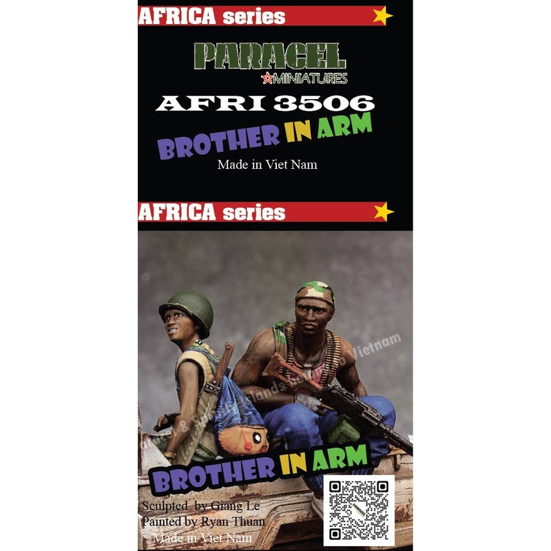 1/35 Current Use Africa Pickup Truck Bed Crew #2 Armed Brothers (2pcs)