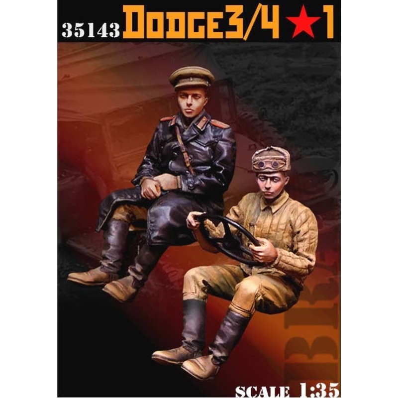1/35 WW II Russian/Soviet Red Army RKKA Dodge 3/4 Truck Crew #1