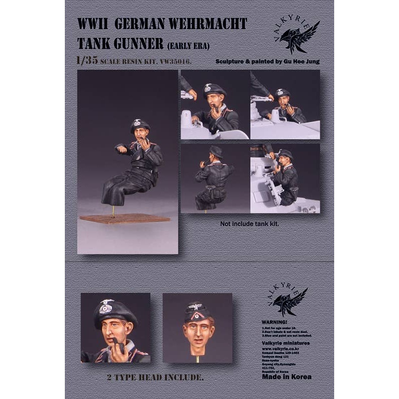 1/35 WWII Wehrmacht Tank Crew Panzer IV Gunner Early War