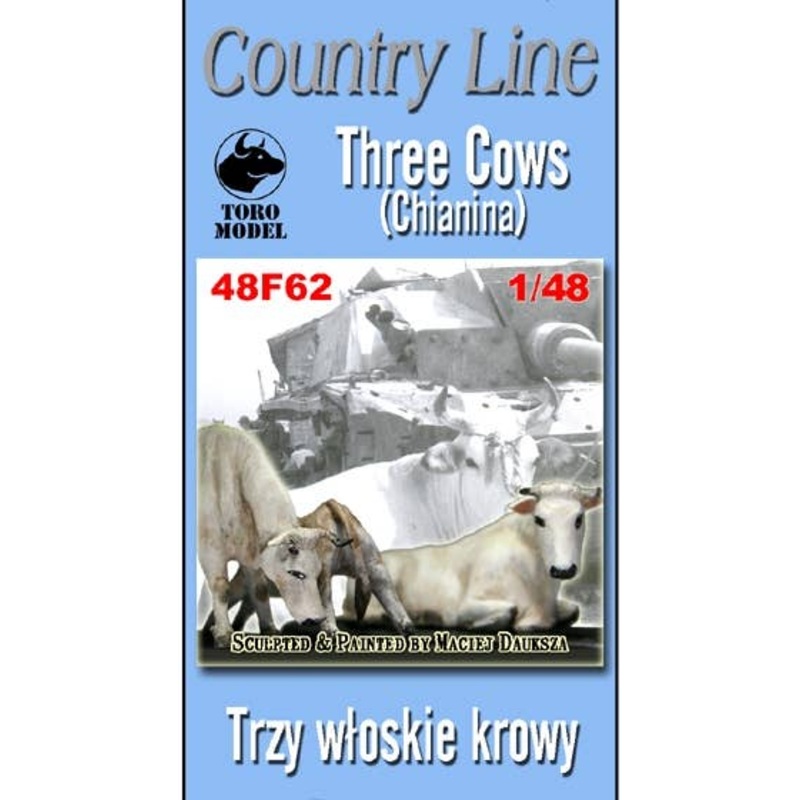 1/48 Country Line Three Cows (Chianina)