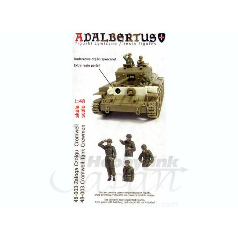 1/48 Cromwell Tank Crew 1+3 Half Figures
