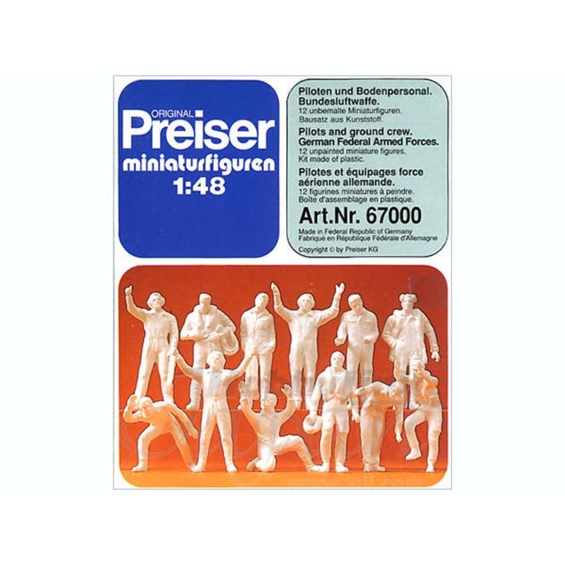 1/48 German Federal Armed Forces Pilots & Ground Crew Set (12pcs)