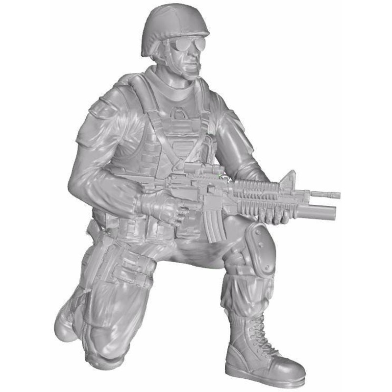 1/48 Kneeling Soldier (on Right Knee) US Army Infantry Squad 2nd Division (Part 1)