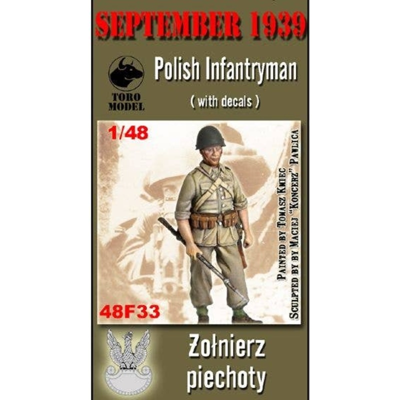 1/48 Polish Infantryman, September 1939 (with Decals)