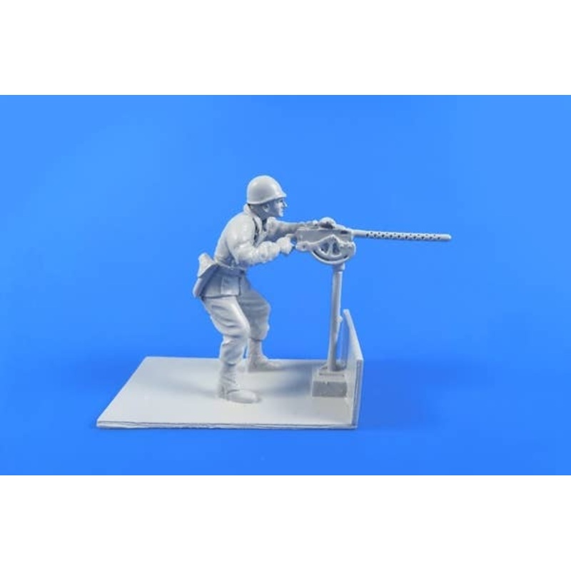 1/48 US Gunner with Browning M2 Machine Gun for CMK M29 Weasel Kit