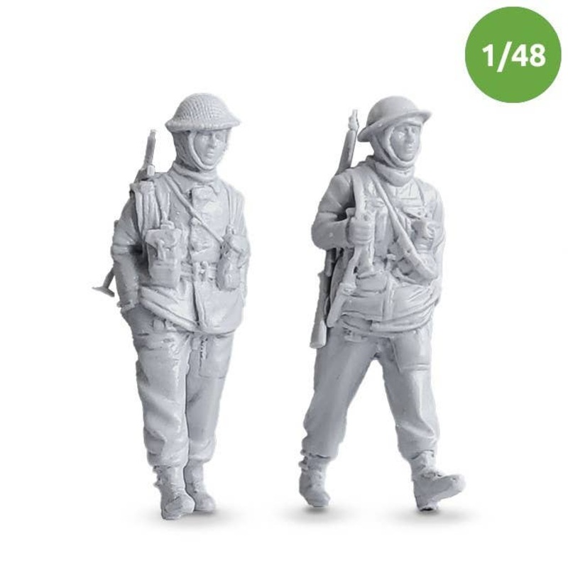 1/48 WW.II British Army Winter Infantry Set (2 pieces)