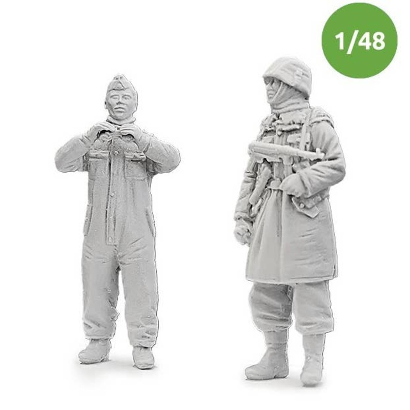 1/48 WW.II German Army Winter Equipment Infantry Set B German Officer Set (2 pieces)