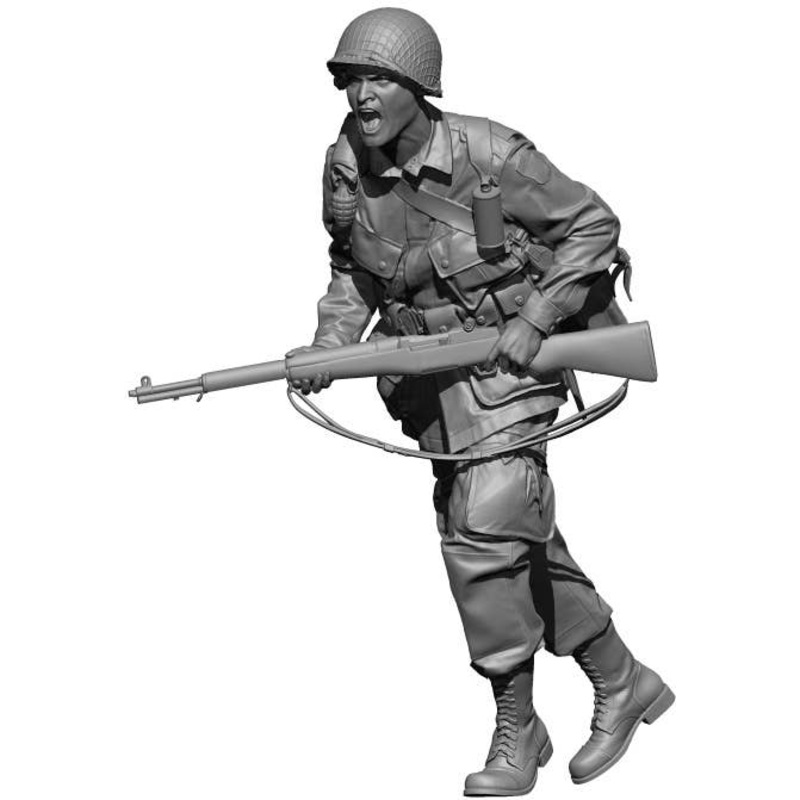1/48 WW.II US Army Paratrooper Assaulting