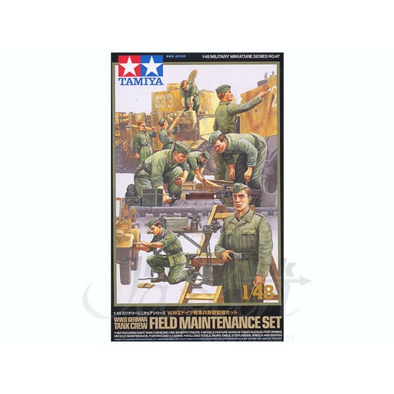 1/48 WWII German Soldiers Field Maintenance Set