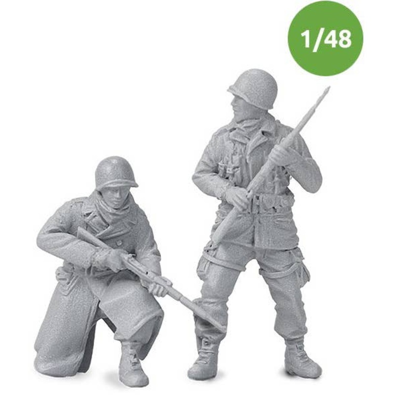 1/48 WWII US Battle of the Ardennes #1 Infantry Set (2pcs)