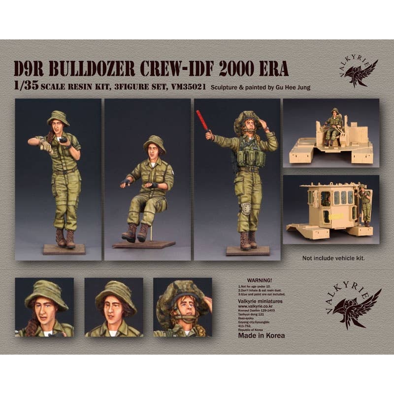 1/35 Current Use IDF D9R Bulldozer Female Crew Set 2000S (3 Pieces)