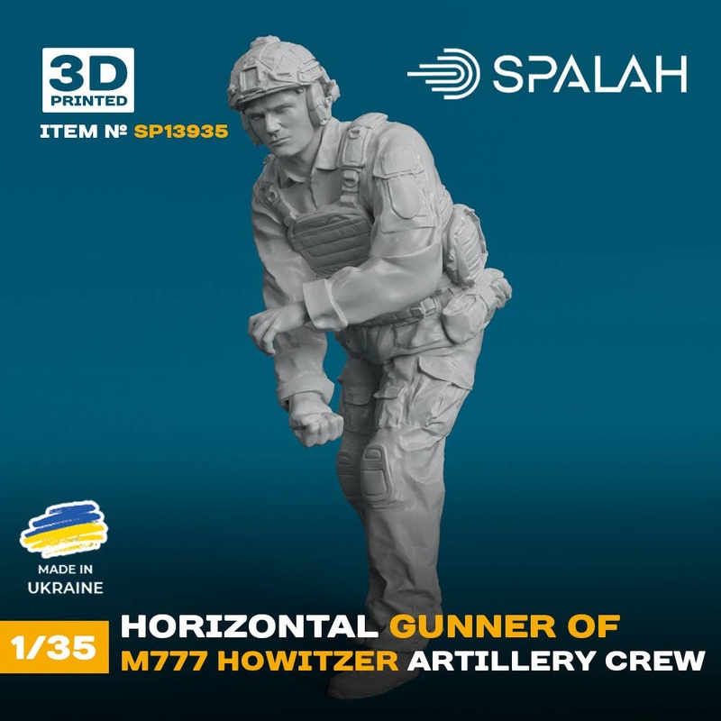 1/35 Horizontal gunner of M777 Howitzer Artillery Crew