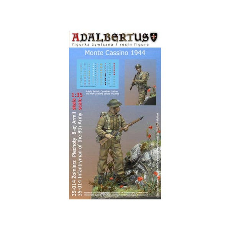 1/35 Monte Cassino 1944 8th Army Infantryman