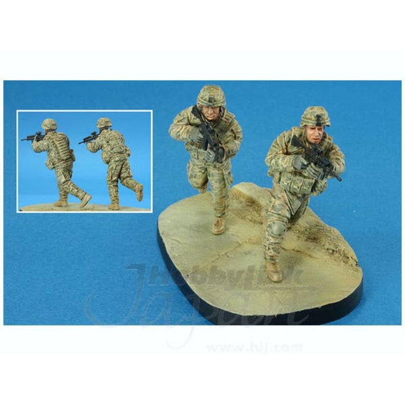 1/35 U.S Stryker Brigade (III) O/F ACU Infantry (2 resin figures)