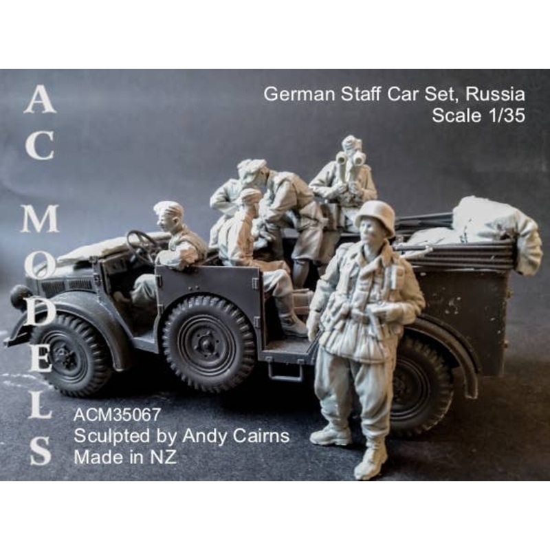 1/35 WWII German Headquarters Staff (Set of 6 with Accessories)