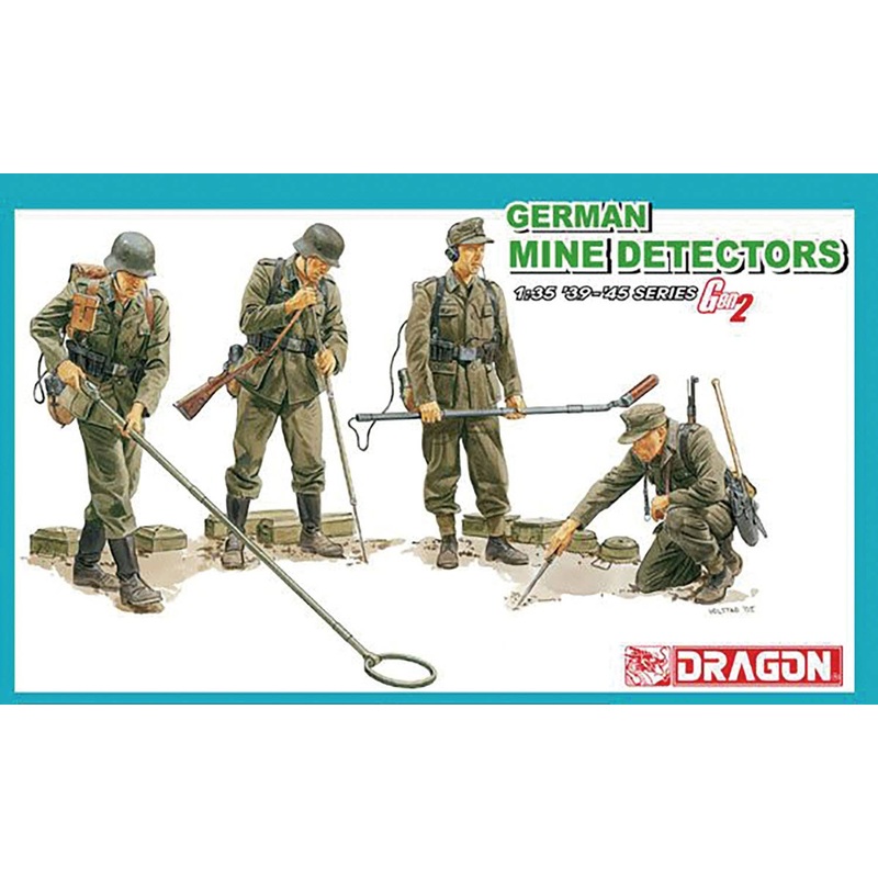 1/35 WWII German Mine Clearing Team Figure Set of 4