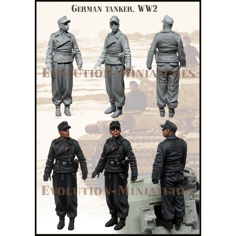 1/35 WWII Germany Standing Tank Soldier