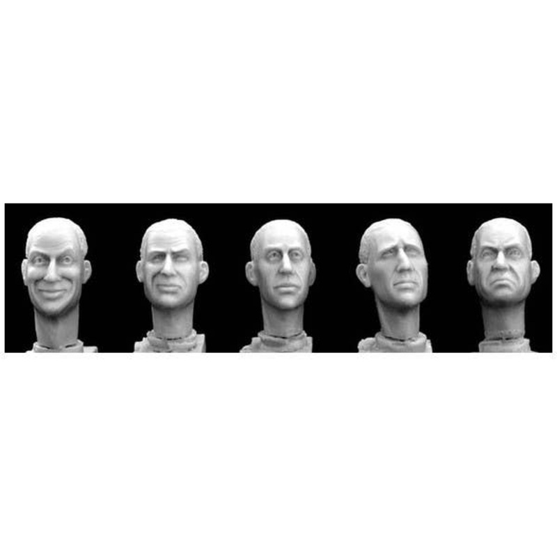 1/35 5 Bare Character Heads