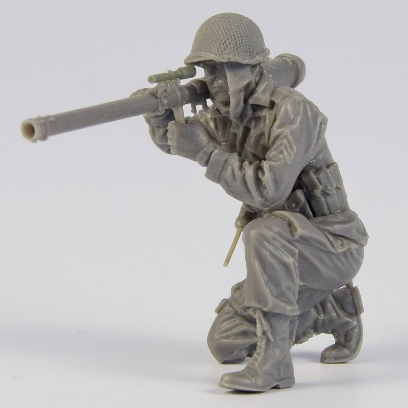 1/35 American Soldier with M18 57mm Recoilless Rifle (Bazooka) Late WWII Korean War